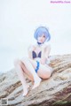 Coser @ 桜 桃 喵 Vol.036: 蕾姆 水 着 (48 photos) P19 No.0f69e3