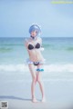 Coser @ 桜 桃 喵 Vol.036: 蕾姆 水 着 (48 photos) P16 No.5a4c2d