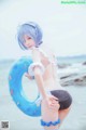 Coser @ 桜 桃 喵 Vol.036: 蕾姆 水 着 (48 photos) P39 No.783354