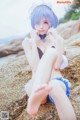 Coser @ 桜 桃 喵 Vol.036: 蕾姆 水 着 (48 photos) P45 No.2c9345