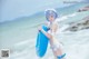 Coser @ 桜 桃 喵 Vol.036: 蕾姆 水 着 (48 photos) P1 No.e1ffd9